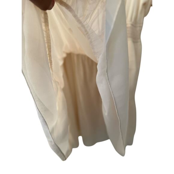 NWOT Blush & Day womens sz 3xl plus boho cream flutter sleeve mini dress - Picture 9 of 9